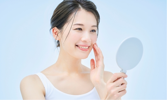 顔の表面に傷跡は残らない